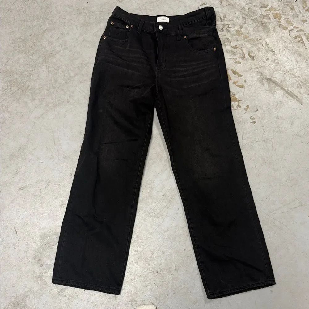 Pistola Charcoal Denim Jeans Size 27 Double Button Jeans